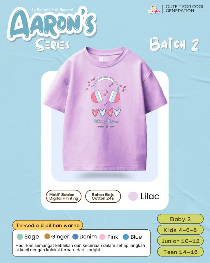 PO AARON'S SERIES BY UPRIGHT KIDS APPAREL 