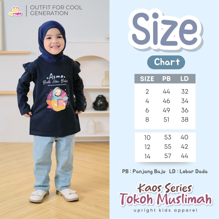 PO KAOS SERIES TOKOH MUSLIMAH BY UPRIGHT