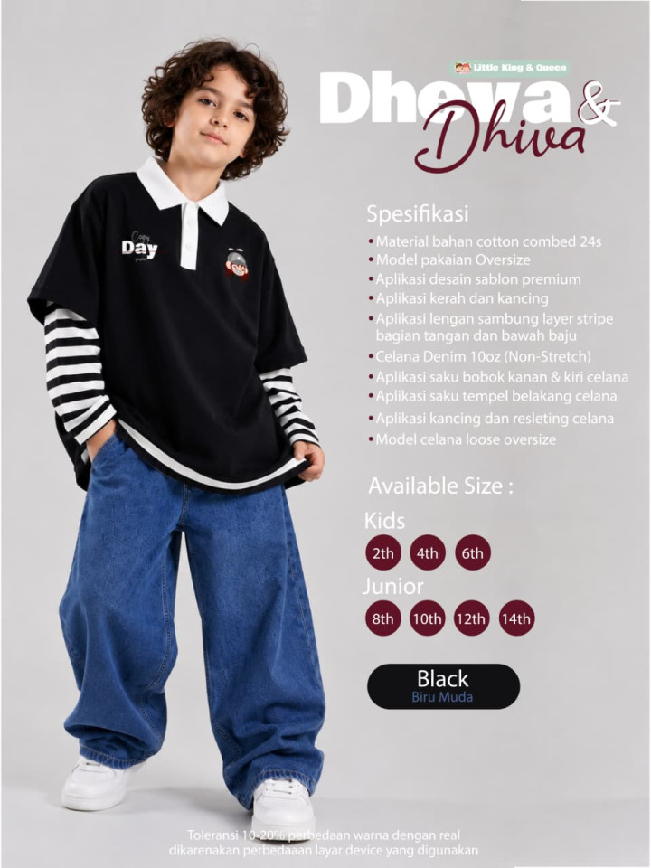 PO ONE SET DHEVA & DHIVA BY LITTLE KING & QUEEN