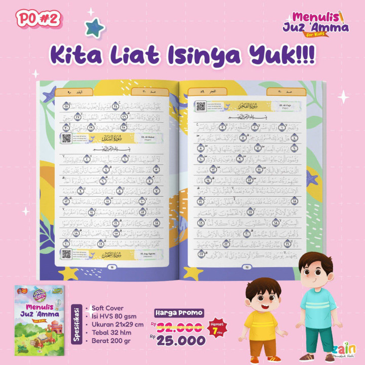 PO BUKU MENULIS JUZ AMMA FOR KIDS