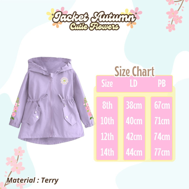 PO JACKET AUTUMN CUTIE FLOWER BY MINIMINE