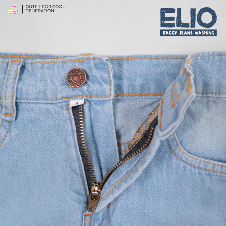 PO ELIO BAGGY JEANS WASHING BY UPRIGHT