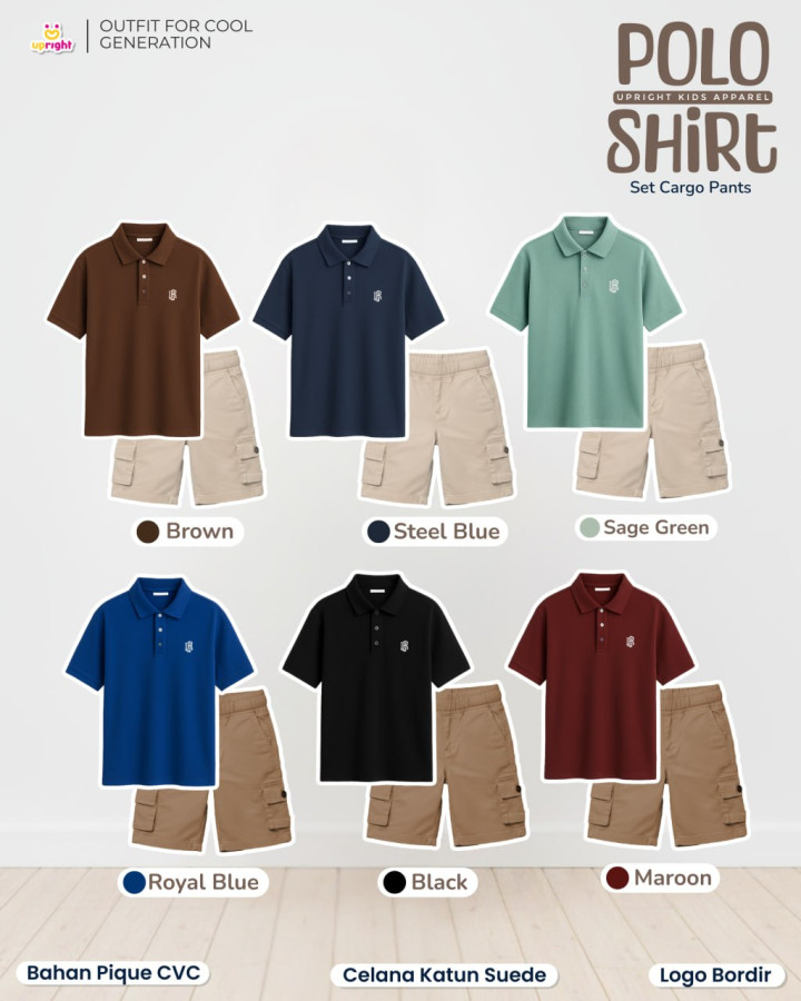 PO SET POLO SHIRT BY UPRIGHT