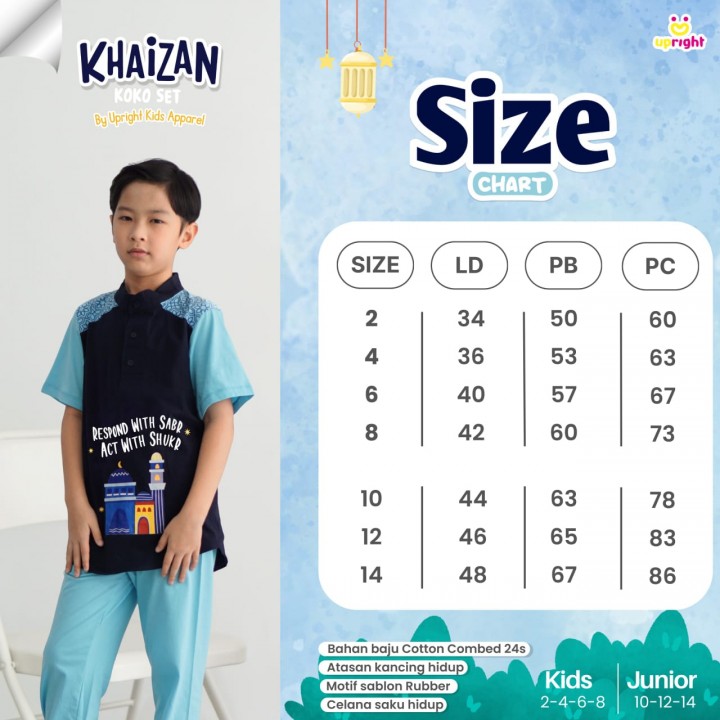 PO KHAIZAN KOKO SET BY UPRIGHT KIDS