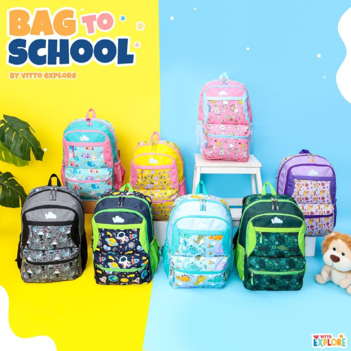 PO BAG TO SCHOOL BATCH 2 (SET & BACKPACK ONLY) BY VITTO CORP