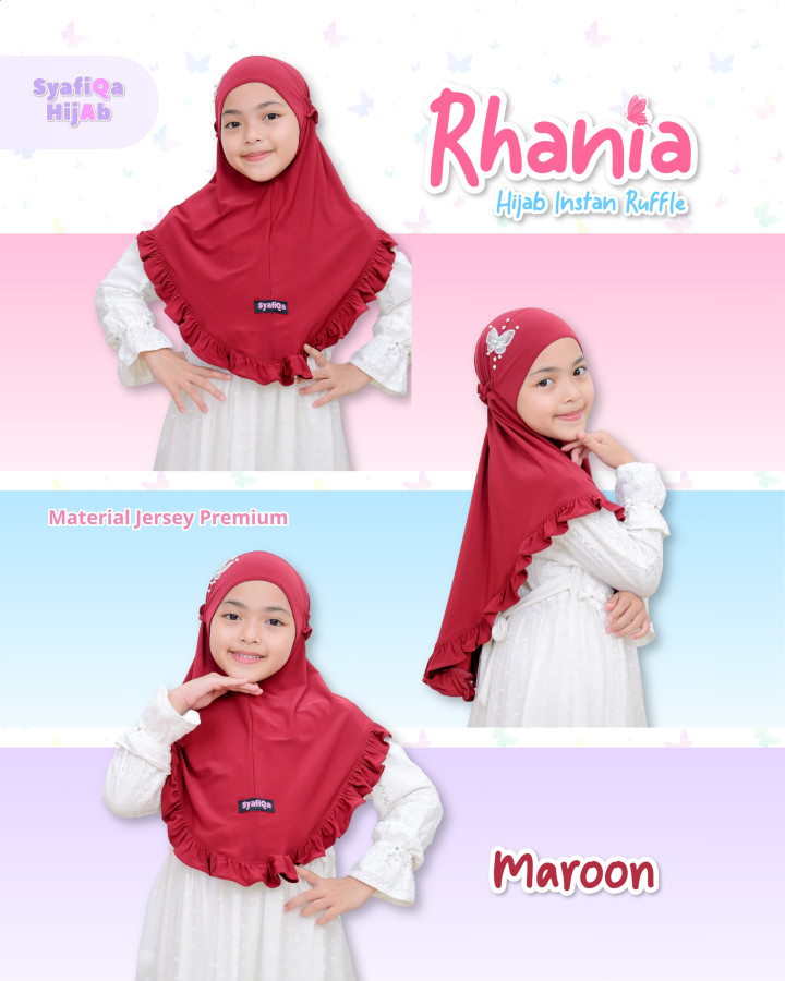 PO RHANIA HIJAB INSTAN RUFFLE BY SYAFIQA