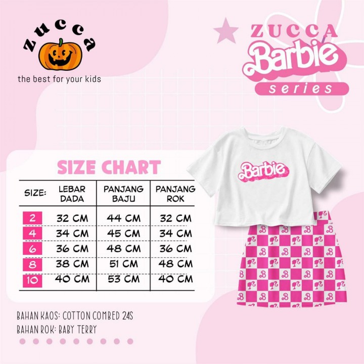 ZUCCA SETELAN BARBIE SERIES