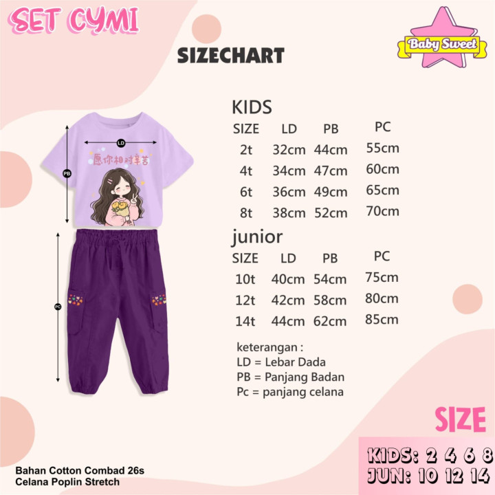 PO SET CYMI (JUN) BY BABY SWEET