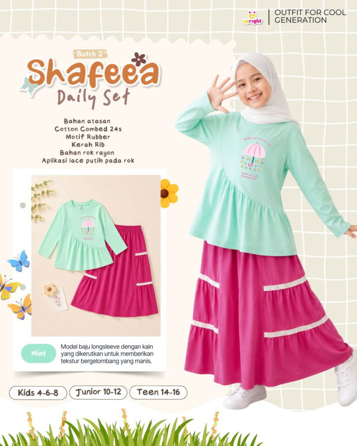 PO SHAFEEA DAILY SET BATCH 2 BY UPRIGHT