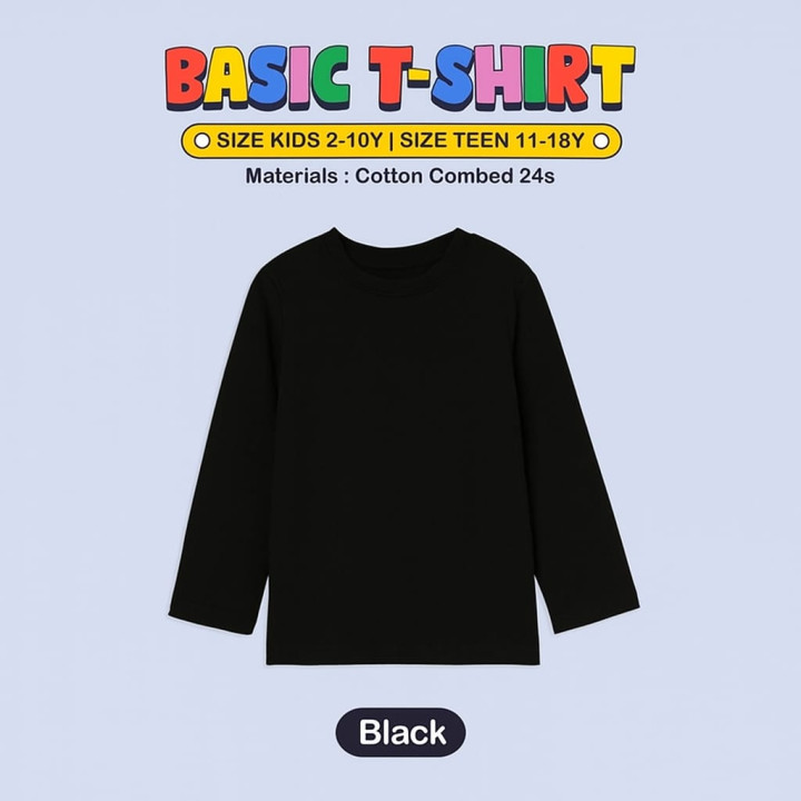 PANJANG KIDS KAOS POLOS ANAK KIYOO KIDS BY TUFLA