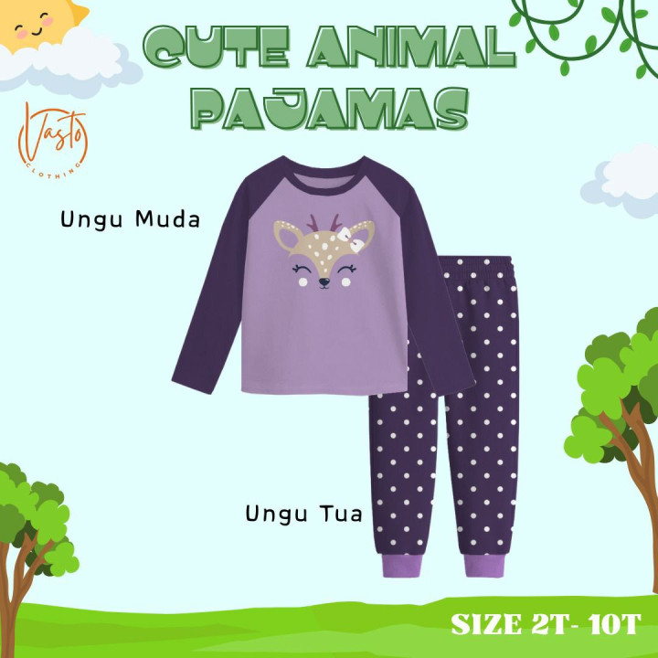 PO CUTE ANIMAL PAJAMAS BY VASTRO CLOTHING