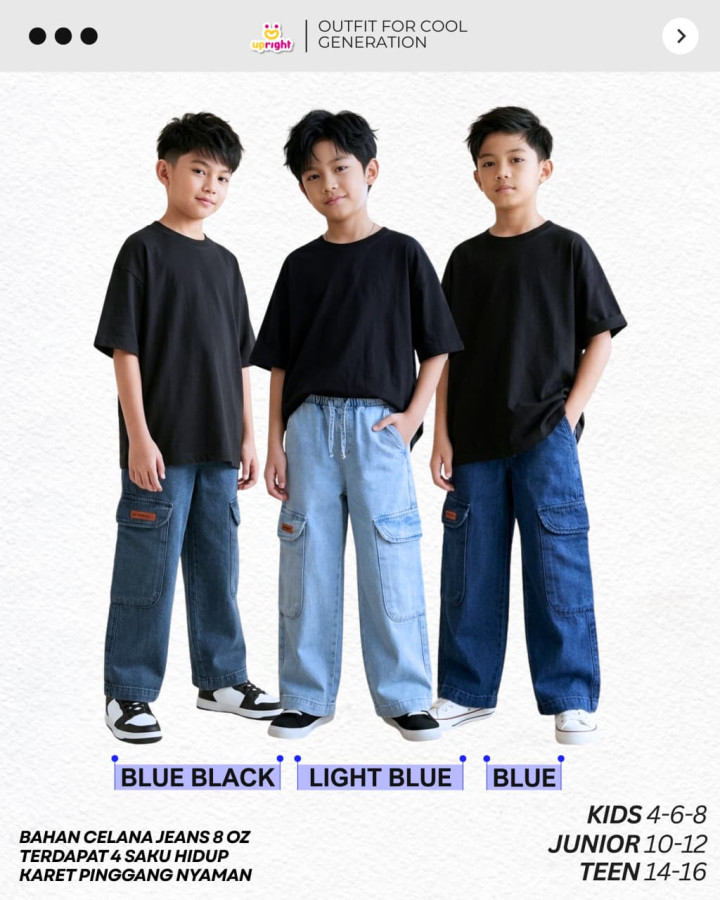 PO GAVIN JEANS CARGO BY UPRIGHT