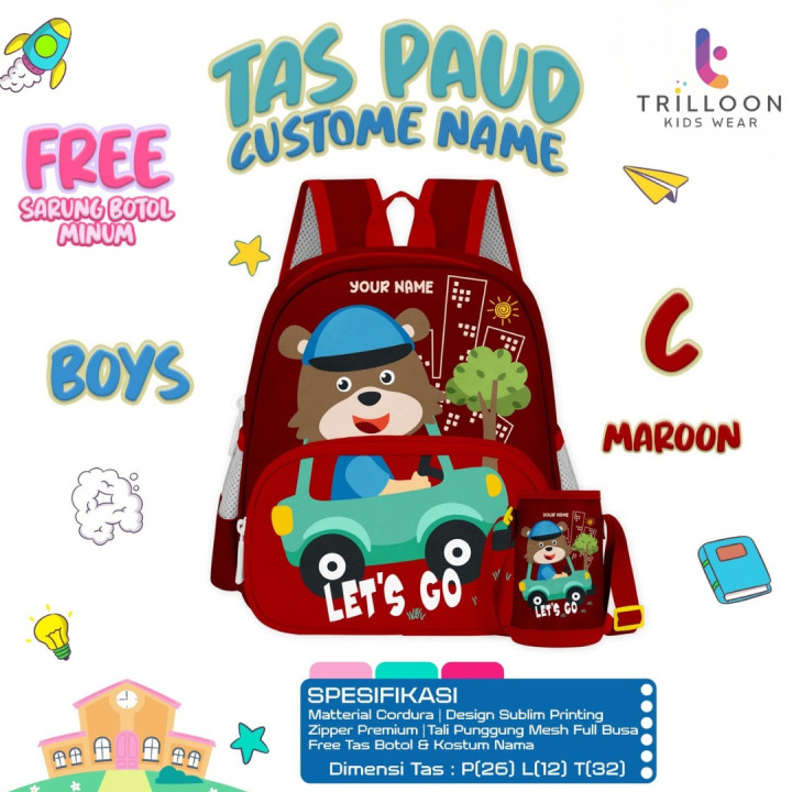 PO TAS PAUD CUSTOM NAME BY TRILLOON