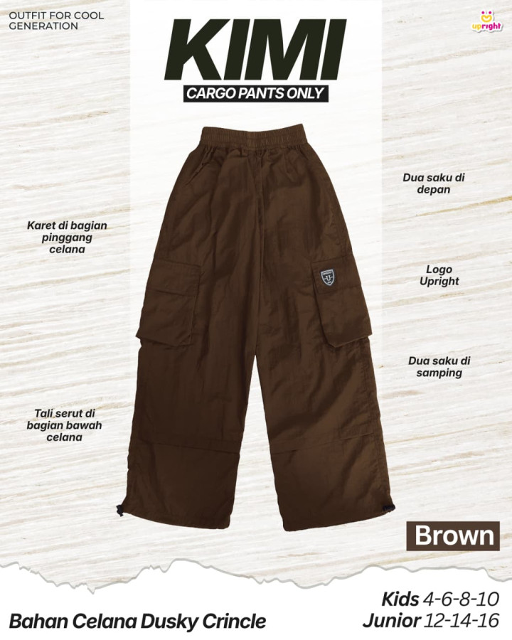 PO KIMI CARGO PANTS ONLY BY UPRIGHT