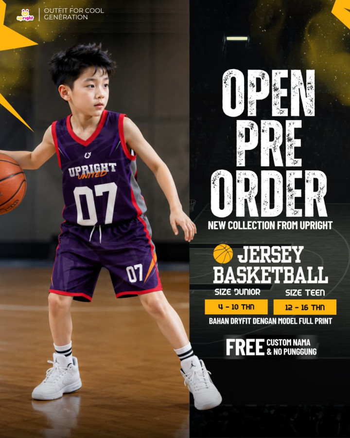 PO JERSEY BASKETBALL CUSTOM NAMA & NOMOR PUNGGUNG BY UPRIGHT