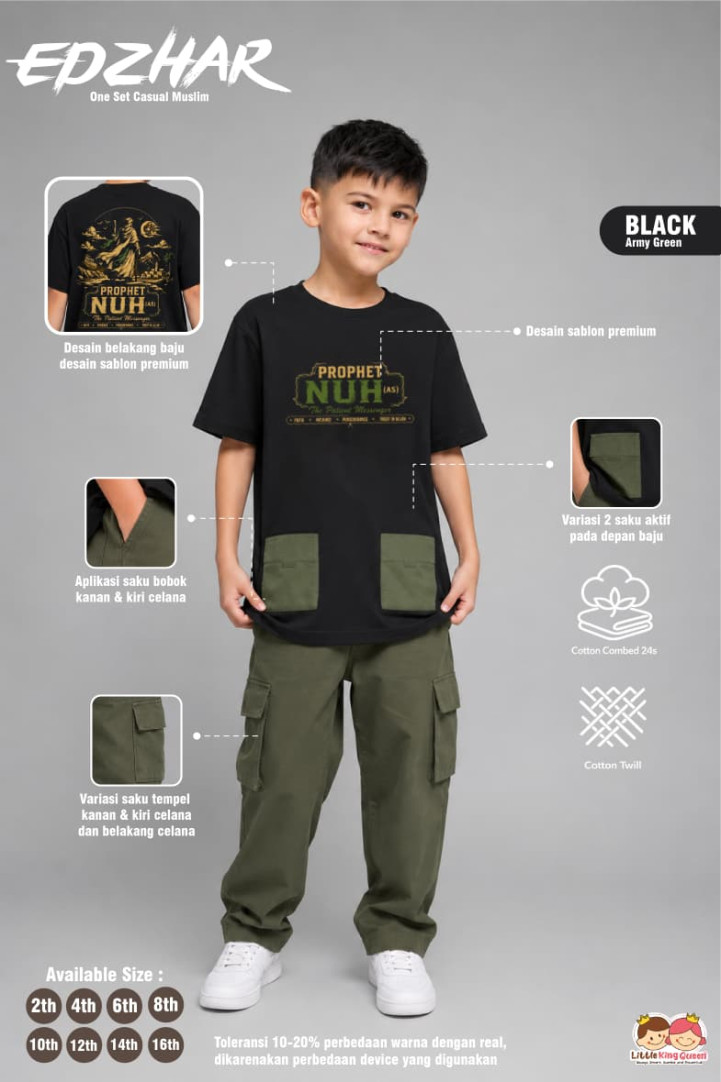 PO ONE SET EDZHAR BY LITTLE KING QUEEN