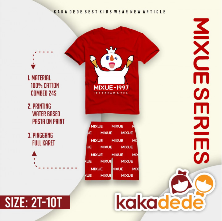 SETELAN MIXUE UNISEX BOY GIRL BY KAKADEDE