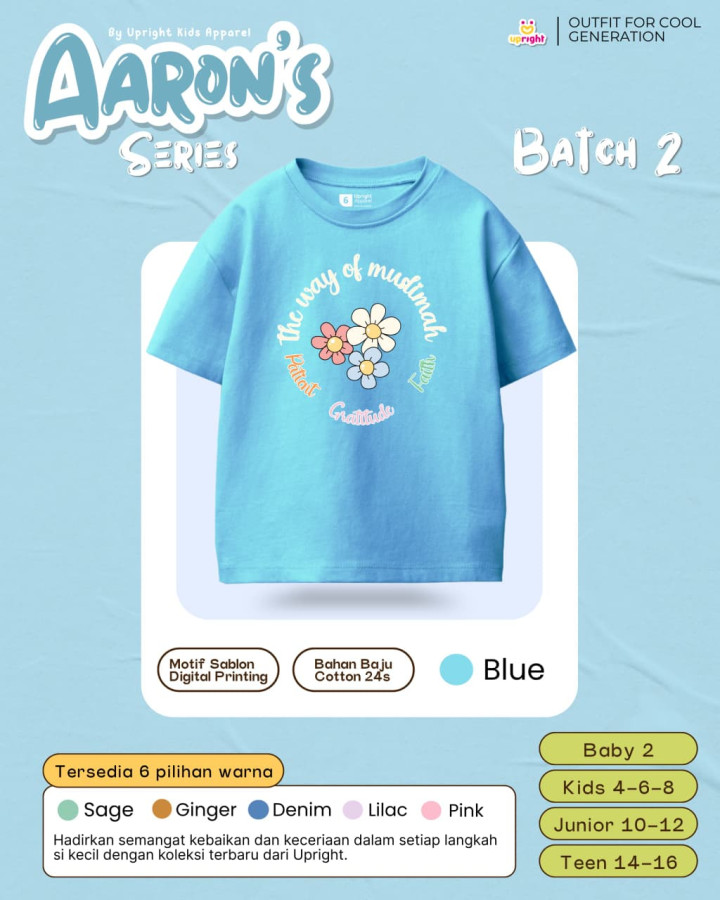 PO AARON'S SERIES BY UPRIGHT KIDS APPAREL 