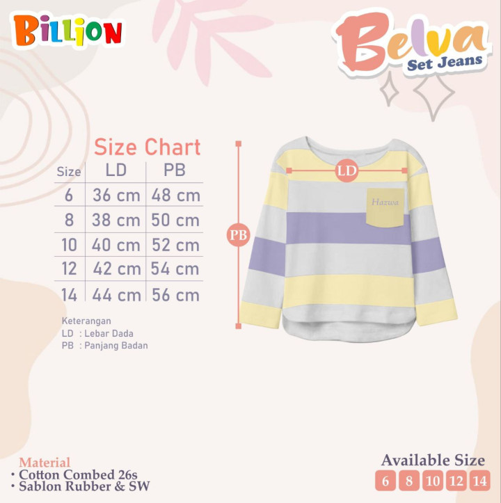 PO TSHIRT BELVA BY BILLION
