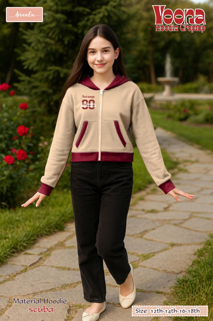 PO YOONA HOODIE CROPTOP BY AERAAQU