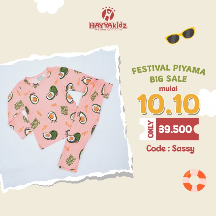 SERI 1 SASSY PANJANG PANJANG SET PIYAMA