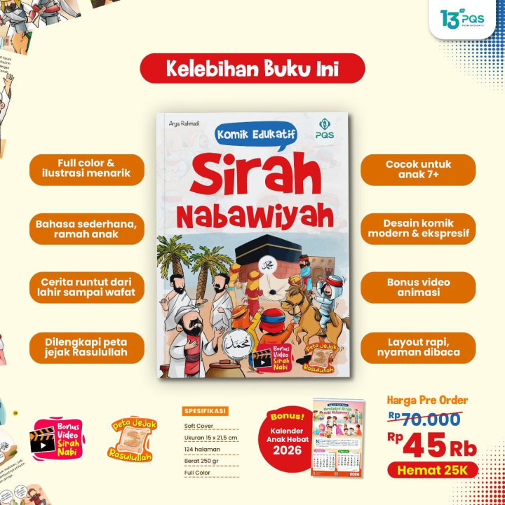 PO BUKU KOMIK EDUKATIF SIRAH NABAWIYAH