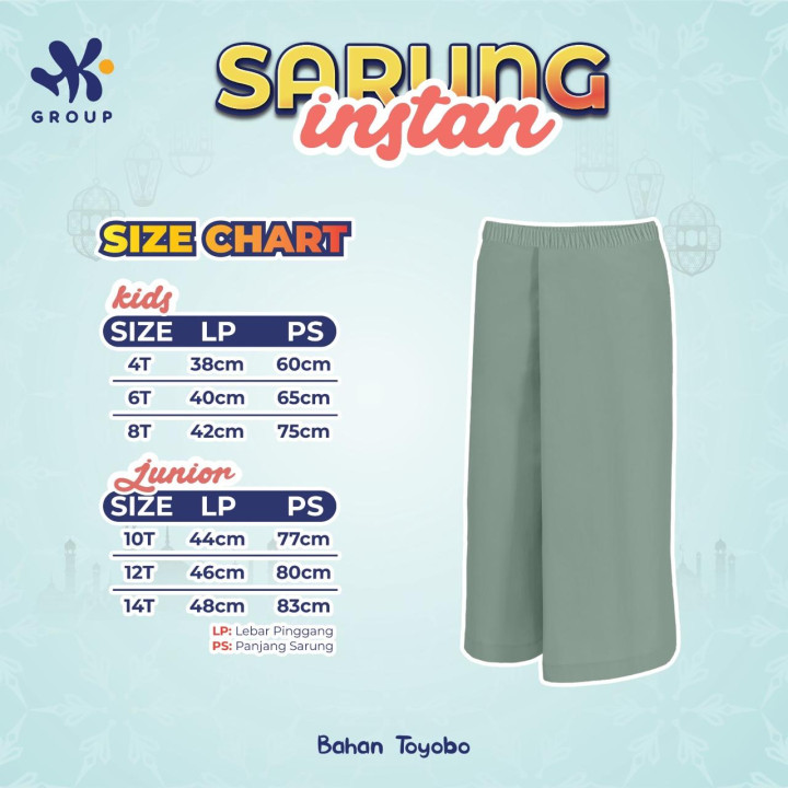 PO SARUNG INSTAN POLOS BY HK GRUP