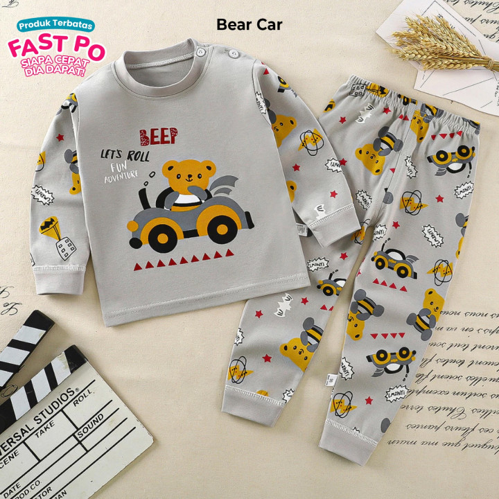 FAST PO HAPPY NAP TODDLER PAJAMAS