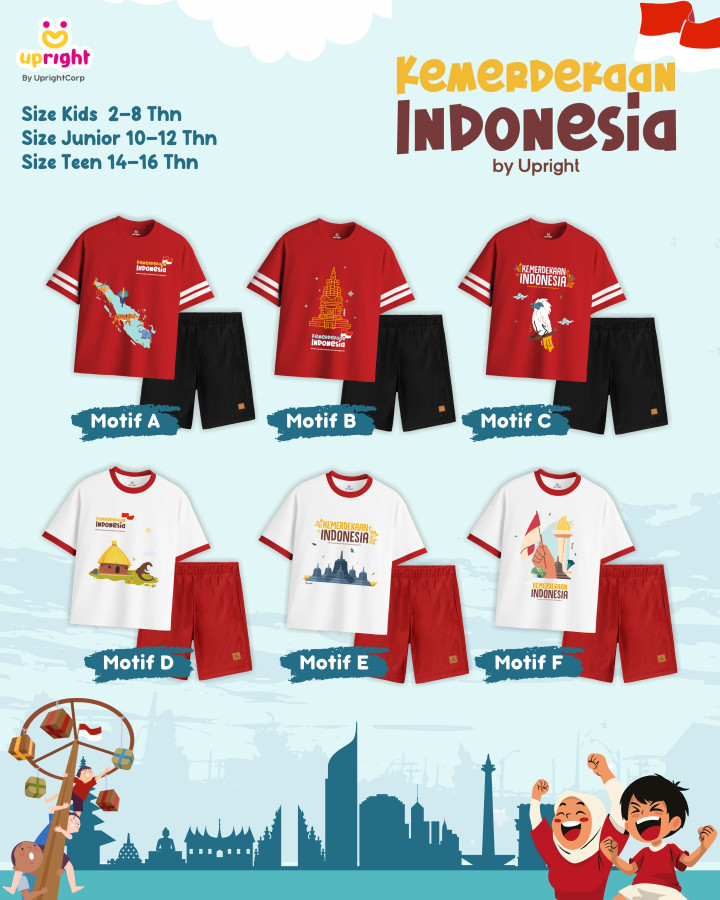 PO SET KEMERDEKAAN INDONESIA SERIES (JUN TEEN) BY UPRIGHT