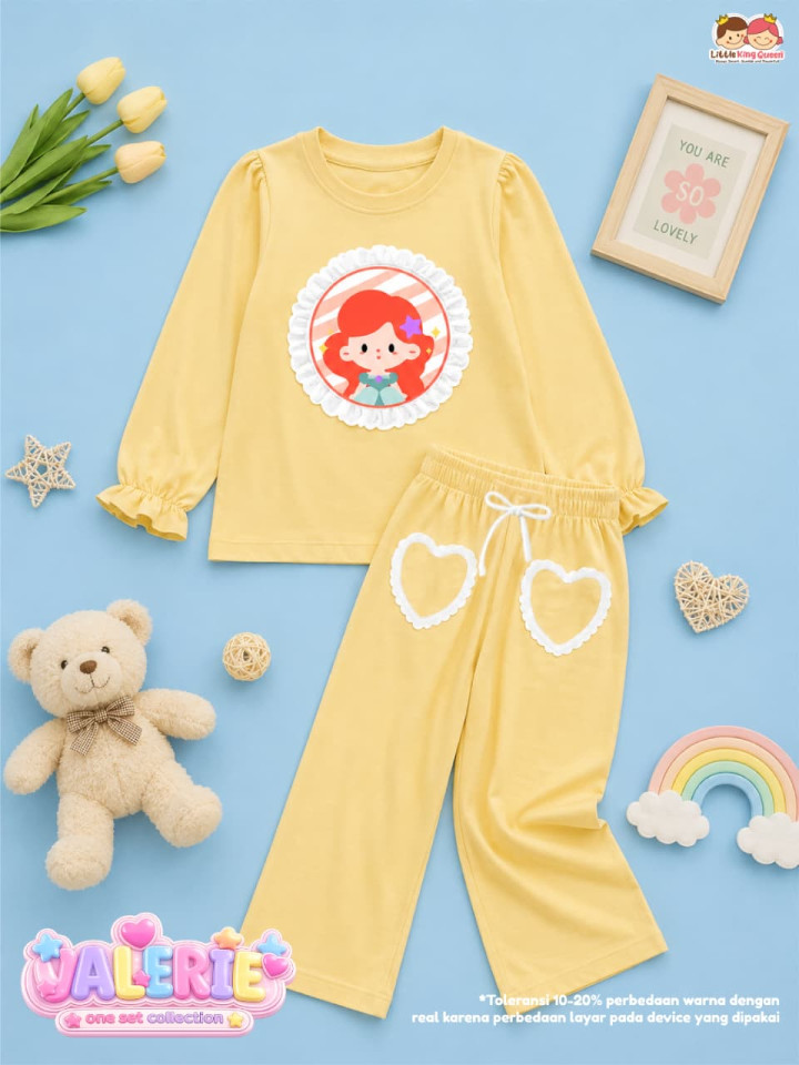 PO SET  VALERIE COLLECTION BY LITTLE KING QUEEN