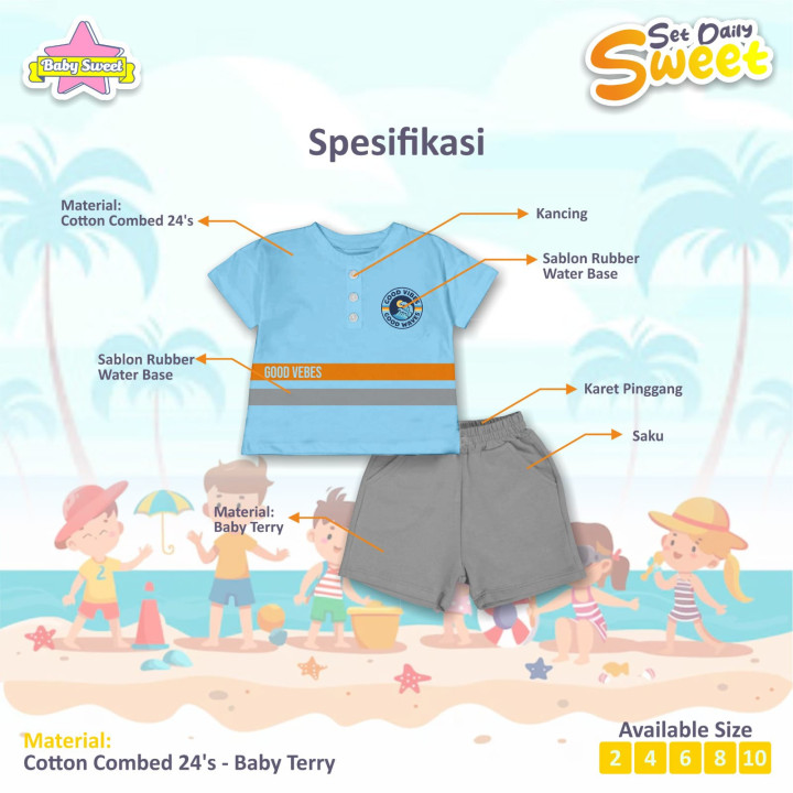 PO SET DAILY SWEET BY BABY SWEET