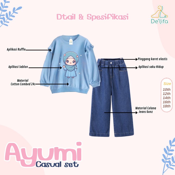 PO AYUMI CASUAL SET AINUN BY DE LIFA