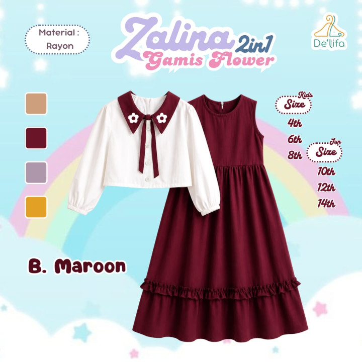 PO ZALINA 2IN1 GAMIS BY DELIFA