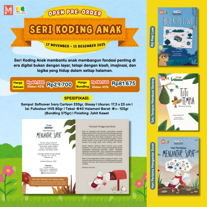 PO BUKU SERI KODING ANAK BY PUSTAKA BOCAH