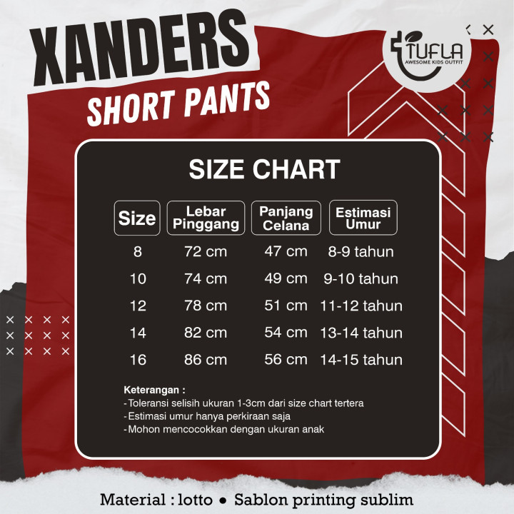 PO XANDERS SHORT PANTS BY TUFLA