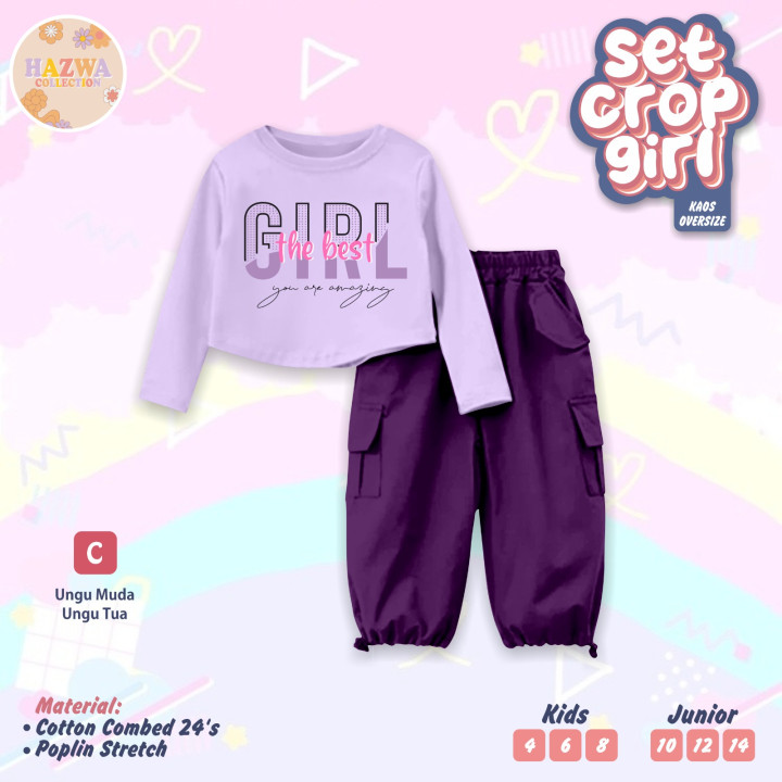 PO SET CROP GIRL BY HAZWA