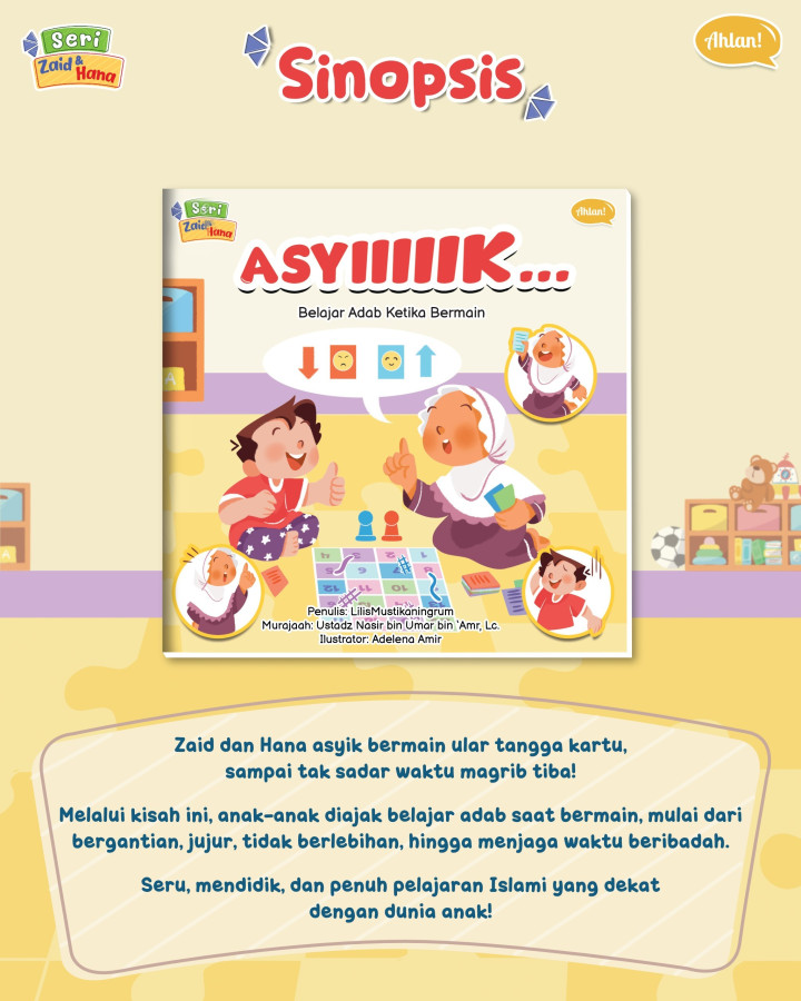 PO BUKU SERI ZAID DAN HANA : 10 BUKU CERITA ADAB ISLAMI ANAK BY AHLAN