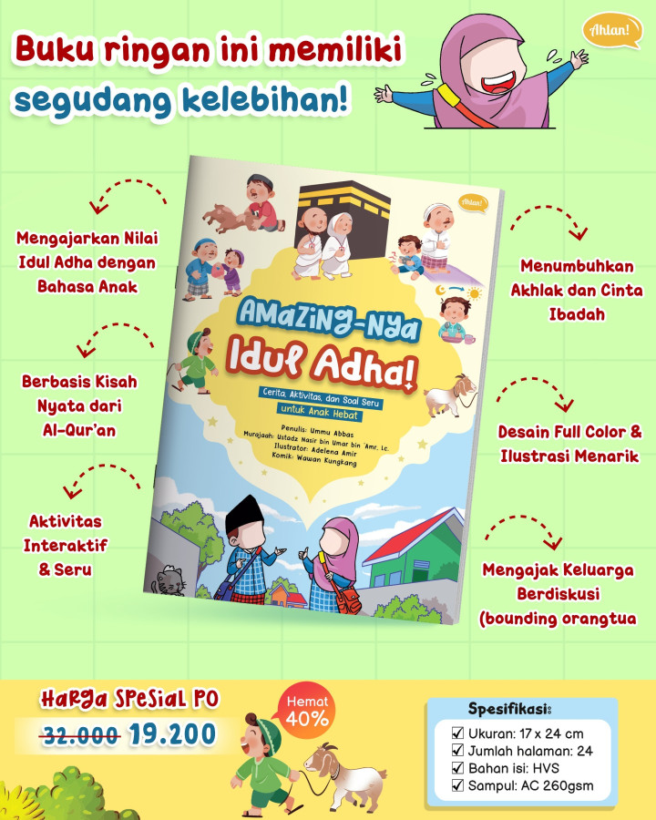 PO BUKU AMAZINGNYA IDUL ADHA