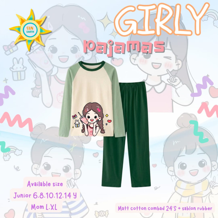 PO GIRLY PAJAMAS BY SUN EARTH
