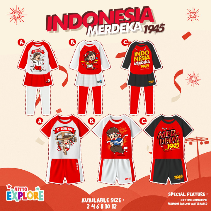 PO SET INDONESIA MERDEKA BY VITTO EXPLORE