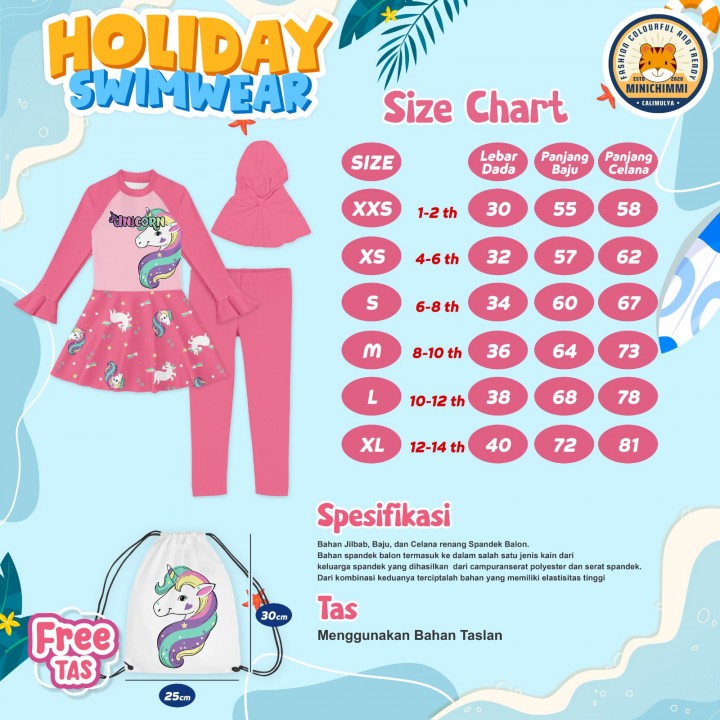 PO HOLIDAY SWIMWEAR BY MINICHIMI