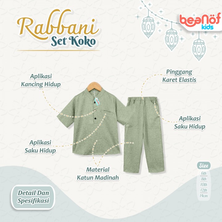 RABBANI SETELAN KOKO BY BEANOF KIDS