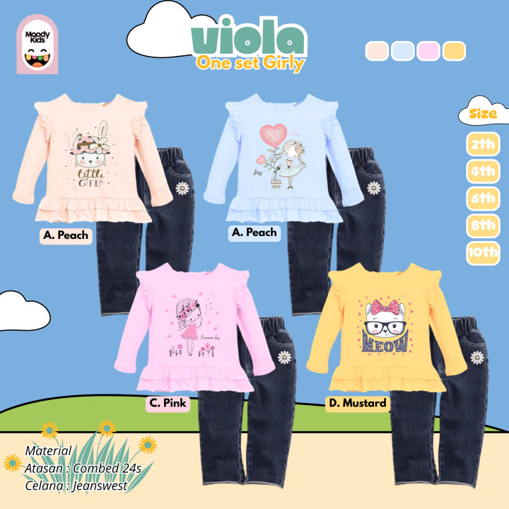PO VIOLA ONE SET GIRL BY MOODYKIDS