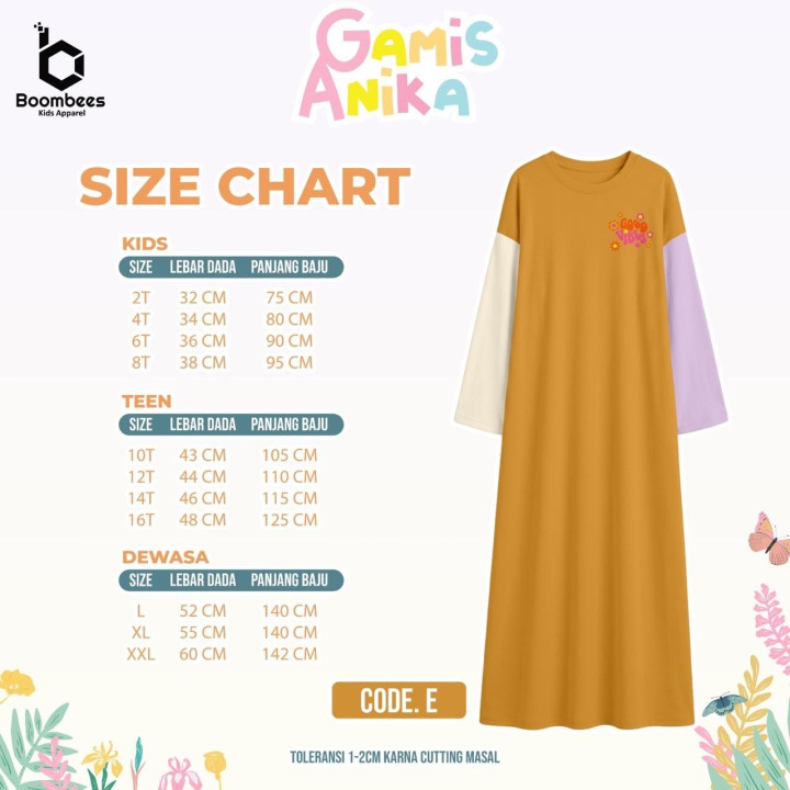 PO GAMIS ANIKA BY BOOMBEES