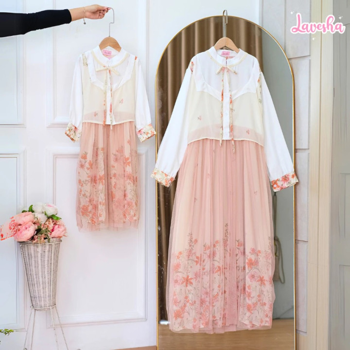 FAST PO AMEERA COUPLE DRESS MOM & KIDS