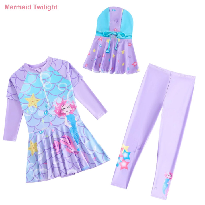FAST PO 3IN1 TUNIK GIRL SERIES BAJU RENANG