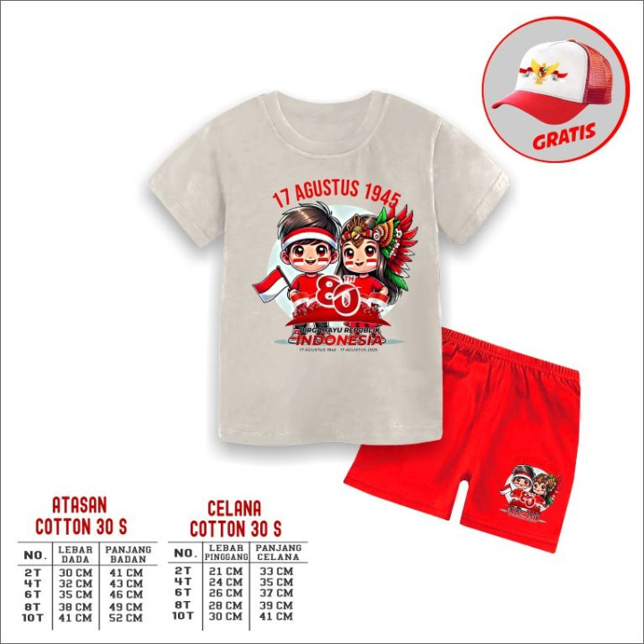 PO SETELAN KEMERDEKAN BY PIPO KIDSWEAR