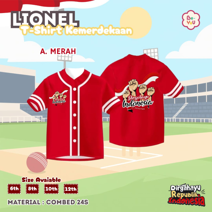 PO LIONEL TSHIRT KEMERDEKAAN BY BE YOU