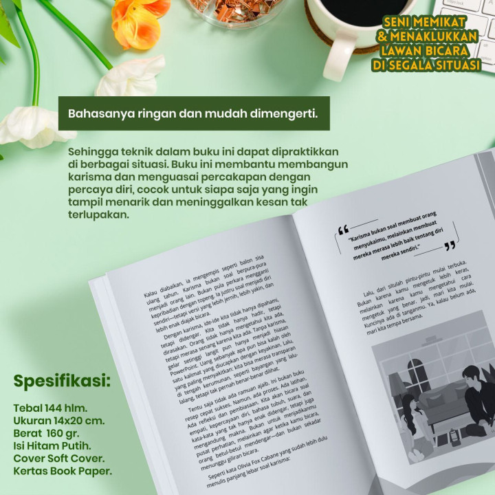PO BUKU SENI MEMIKAT & MENAKLUKKAN LAWAN BICARA DI SEGALA SITUASI BY RANAH