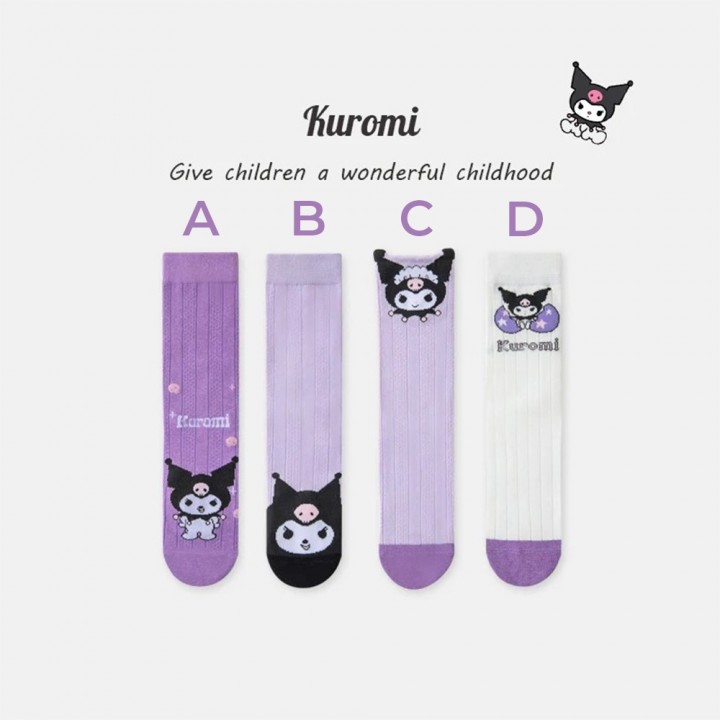 FAST PO MARU COTTON CALF SOCKS - KUROMI SERIES